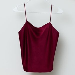 Alice + Olivia Burgundy Silk blouse